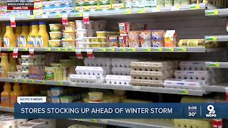 Shoppers stocking up before store