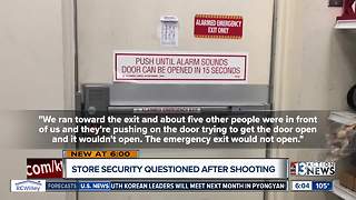 Shopper claims emergency door would not open during Ross store shooting