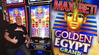 🔺NEVER BEFORE PLAYED 🔺Golden Egypt Grand MAX BET ➡️Exciting Bonus Wins! 🎰 | Raja Slots