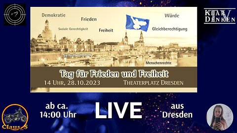 🔴💥LIVE aus Dresden: TAG FÜR FRIEDEN UND FREIHEIT💥