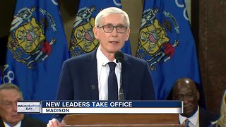 Tony Evers sworn in as Wisconsin's 46th governor