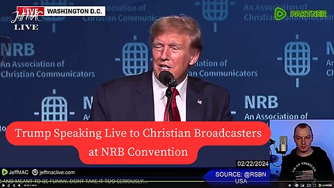Trump Speaking Live to Christian Broadcasters at NRB Convention | National Religious Broadcasters |