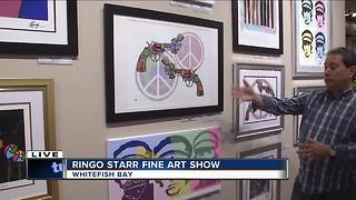 Ringo Starr artwork on display in Whitefish Bay