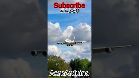 Imagine Massive Qatar #A380 Landing Above People #Aviation #AeroArduino