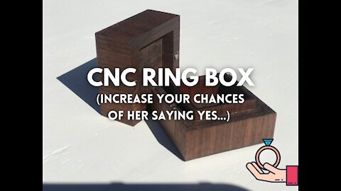 CNC Walnut Ring Box on a Shapeoko 3 XXL