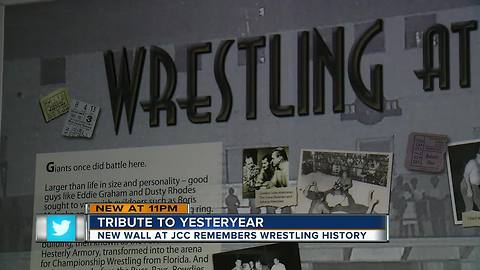 'Wrestling at the Armory' wall in Tampa honors wrestling legends