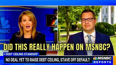 WOW! MSNBC actually GRILLING a Biden Spokesman over Debt Ceiling Laziness