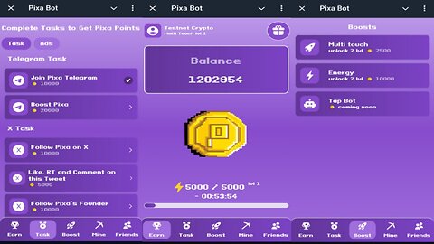 PIXA BOT | Tap To Earn Free $PIXA Coins | New Telegram Crypto Mining Bot