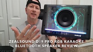 ZealSound D19 PRO RGB Karaoke Bluetooth Speaker, Unboxing and Review / Tutorial