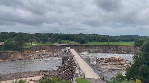 Bridge Near A Minnesota Dam On Verge Of Collapsing