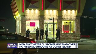 Man shot multiple times overnight at coney island in Detroit over fried mushrooms
