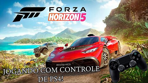 FORZA HORIZON 5- O INICIO (VIA XCLOUD) COM CONTROLE DE PS4!