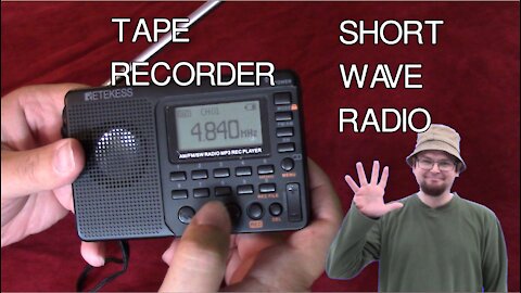 Retekess V115 Shortwave Radio - AM FM - SD CARD RECORDING