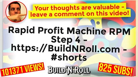 Rapid Profit Machine RPM Step 4 - https://BuildNRoll.com - #shorts