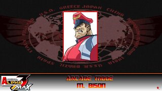 Street Fighter: Alpha 3 Max: Arcade Mode - M.Bison