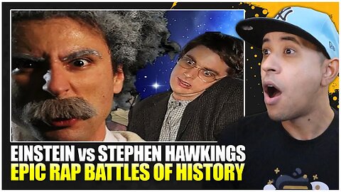 Albert Einstein vs Stephen Hawking | Epic Rap Battles of History (Reaction)