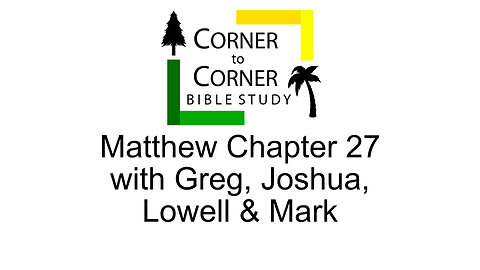 The Gospel according to Matthew Chapter 27