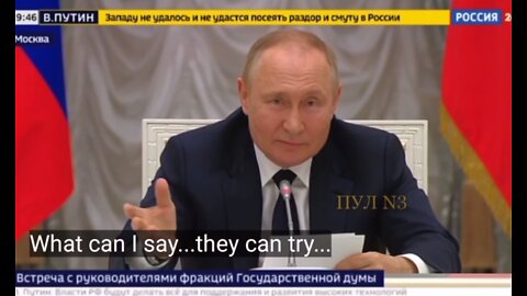 President Putin: West wants to defeat Russia on battlefield... Let them try!