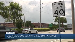 New speed limit change for Del Prado Boulevard in Cape Coral