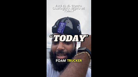 Black “TODAY” Foam Trucker. Link In Description.