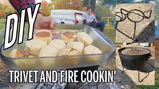 DIY Trivet and Fall Fire Cookin’!! - E113