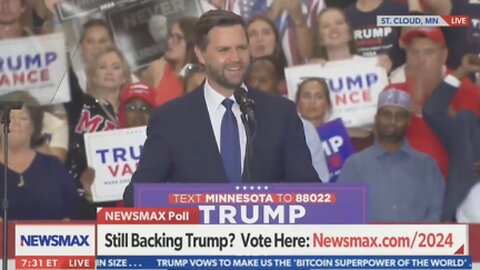 JD Vance Defends Trump Supporters Booing Media at MN Rally