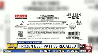 Frozen beef patties recalled due to possible plastic contamination