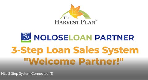 NoloseLoan 3 Step Sales System