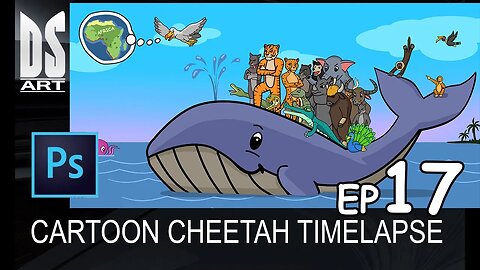 Cartoon Cheetah Part 17 Timelapse