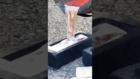 Melting and Pouring Metals Metal #fyp #shorts #viral #entertainment