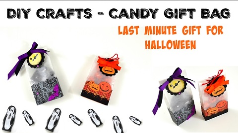 DIY candy gift bag: Last minute Halloween idea