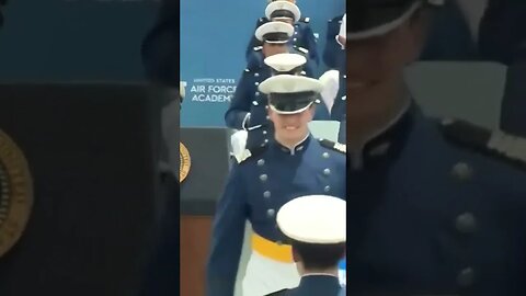 Joe Biden Trips And Falls At The Air Force Academy Graduation #shorts