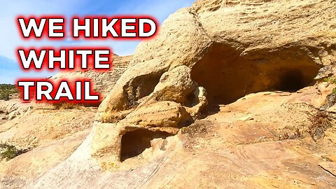 Walking Along The Cliffs Of The White Trail Utah | Ambulance Conversion Life