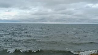 Lake Erie on a Mostly Cloudy & Windy Day ~ October 28, 2023