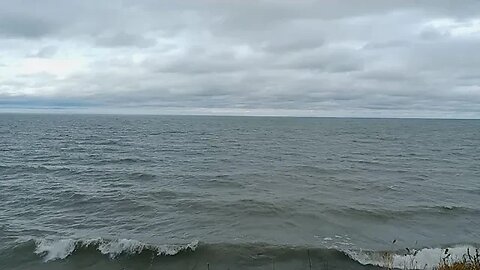 Lake Erie on a Mostly Cloudy & Windy Day ~ October 28, 2023