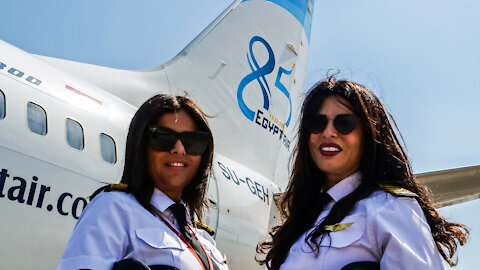 In the cockpit with EGYPTAIR