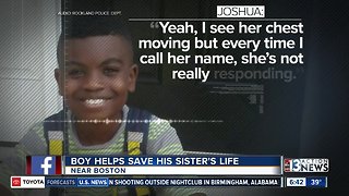 Boy helps save sister's life