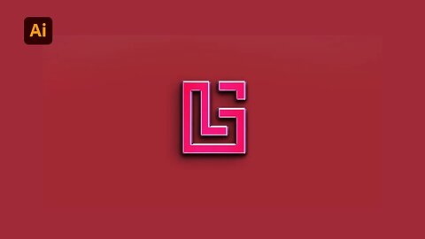 GL Logo Design | adobe illustrator logo design tutorial | text logo design illustrator