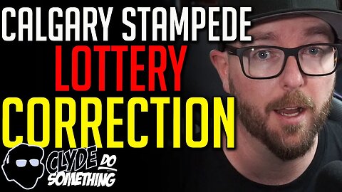 Correction on Calgary Stampede Lottery