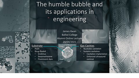 Professor James Kwan - The Humble Bubble and its Applications in Engineering - Paclab