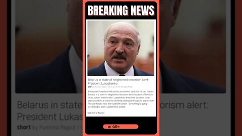 Breaking News | Belarus on High Alert: President Lukashenko | #shorts #news