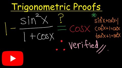 Trigonometric Proofs (Jae Academy)