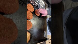 Italian sausage patty’s on the FlatTop
