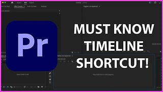 THIS PREMIERE PRO SHORTCUT IS A MUST KNOW!!!