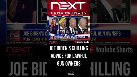 Joe Biden's Chilling Advice for Lawful Gun Owners #shorts