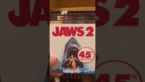 Jaws 2 4k is it worth the pickup? #shorts #jaws2 #4kblurayreview #pickup #moviecollection #4kbluray
