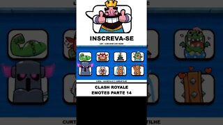 TODOS OS EMOTES - CLASH ROYALE PARTE 14