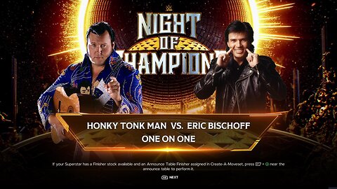 WWE 2k24 Honky Tonk Man vs Eric Bischoff