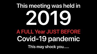 Event 201, The Whole Covid Situation Was Just A Test To Get As Many People Vaccinated With That Poison As Possible! Population Control - Depopulation! 2019