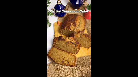 COFFEE CINNAMON Cake | #coffeecake #teacake #loafcake #chocolatecakes #spongecake #bakingfun